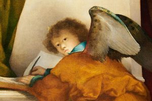 Lorenzo Lotto - Angelo con preghiera