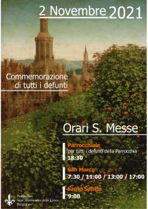 COMMEMORAZIONE DEFUNTI 2021